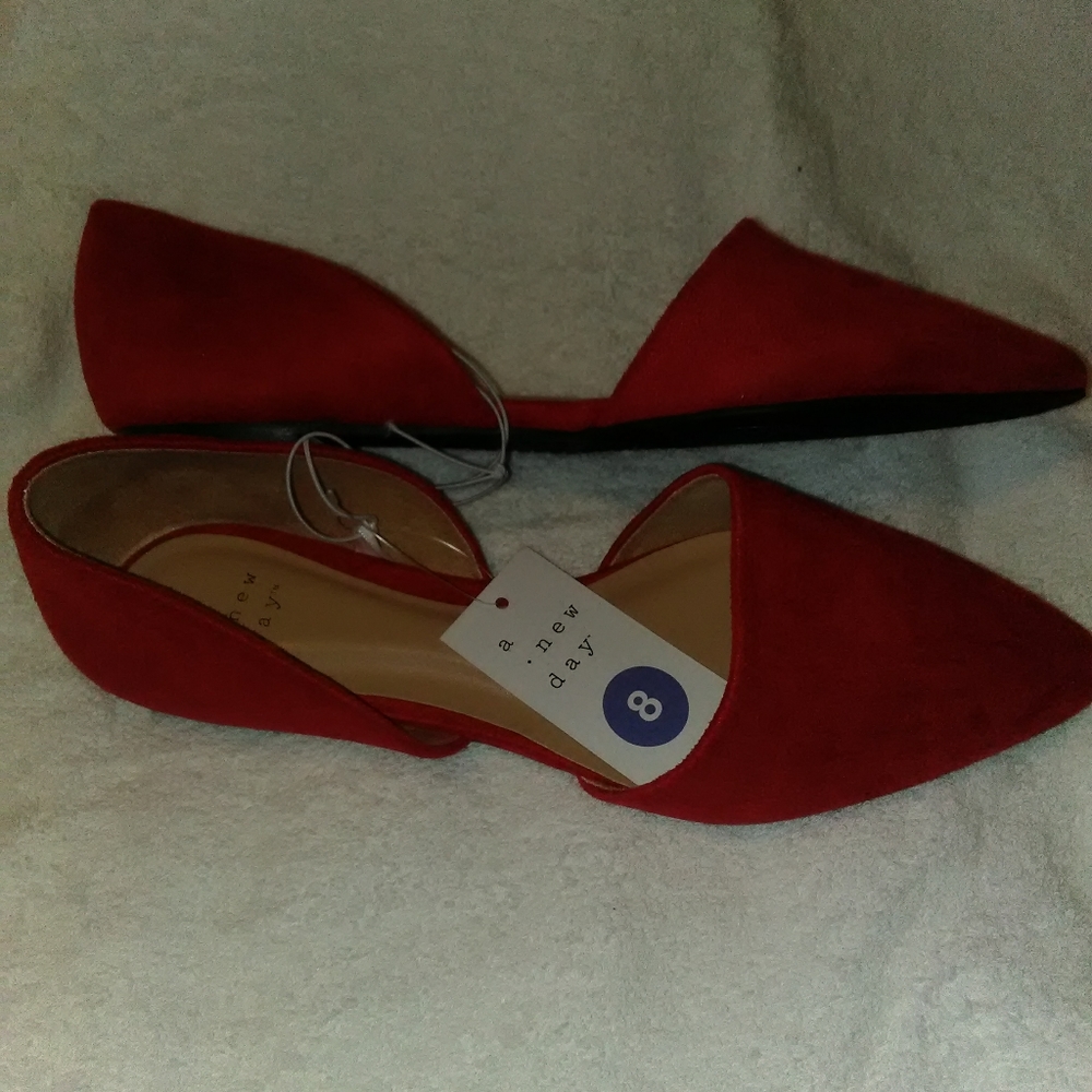 Brand new red flats